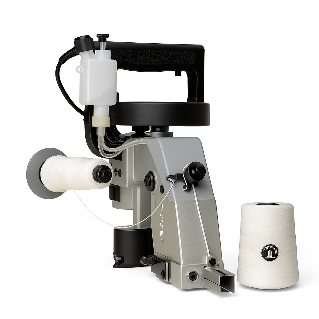 دستگاه سرکیسه‌دوزی برای دوخت کیسه صنعتی و دستی