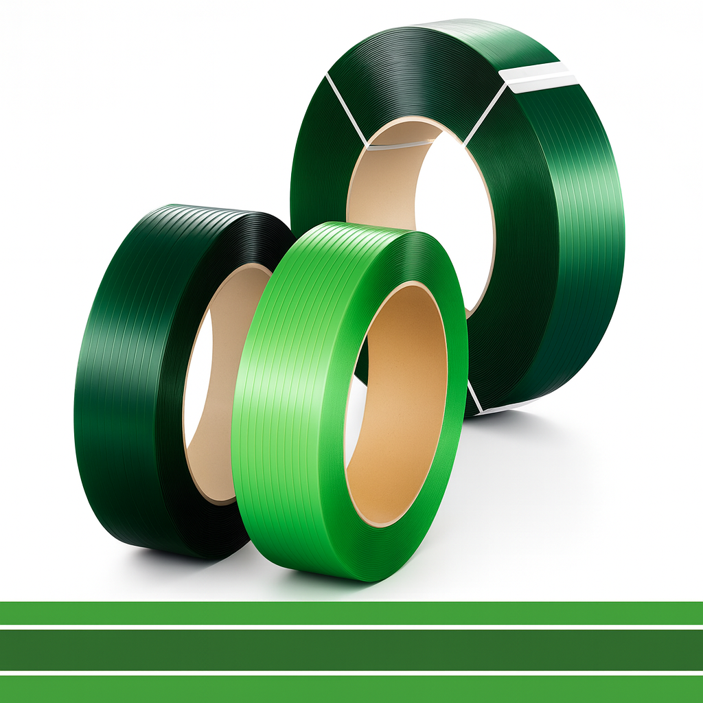 تسمه PET سبز و مشکی مخصوص پالت بندی