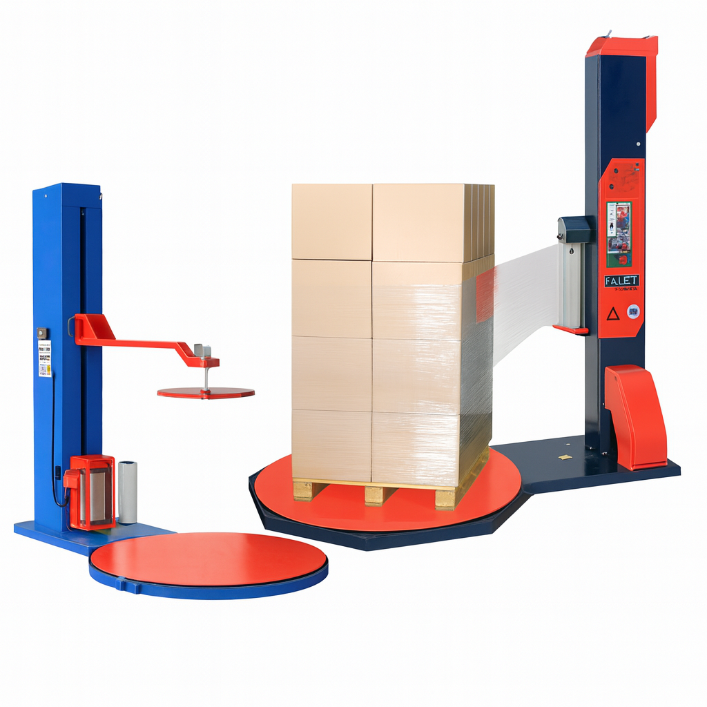 دستگاه استرج پیچ نیمه اتومات Semi Automatic Pallet Wrapper