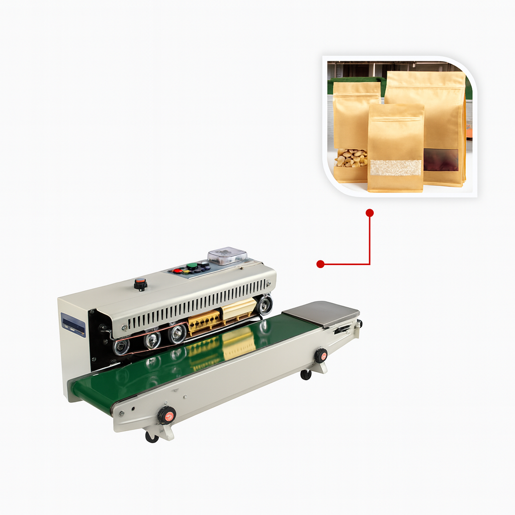 دستگاه دوخت نایلون ریلی Continuous Band Sealer